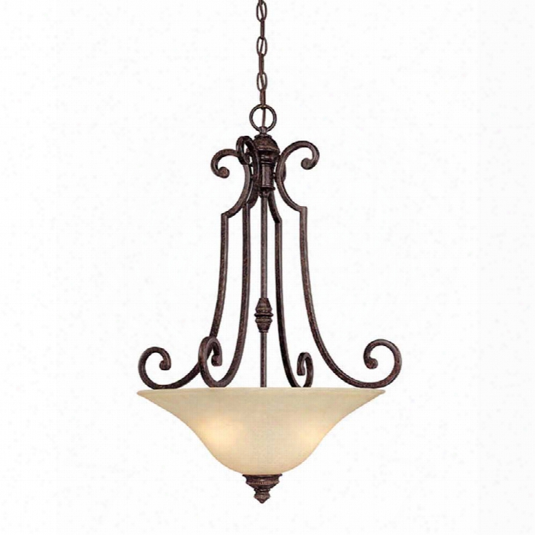 Capital Lighting Barclay 3-light Chandelier In Chesterfield Brown