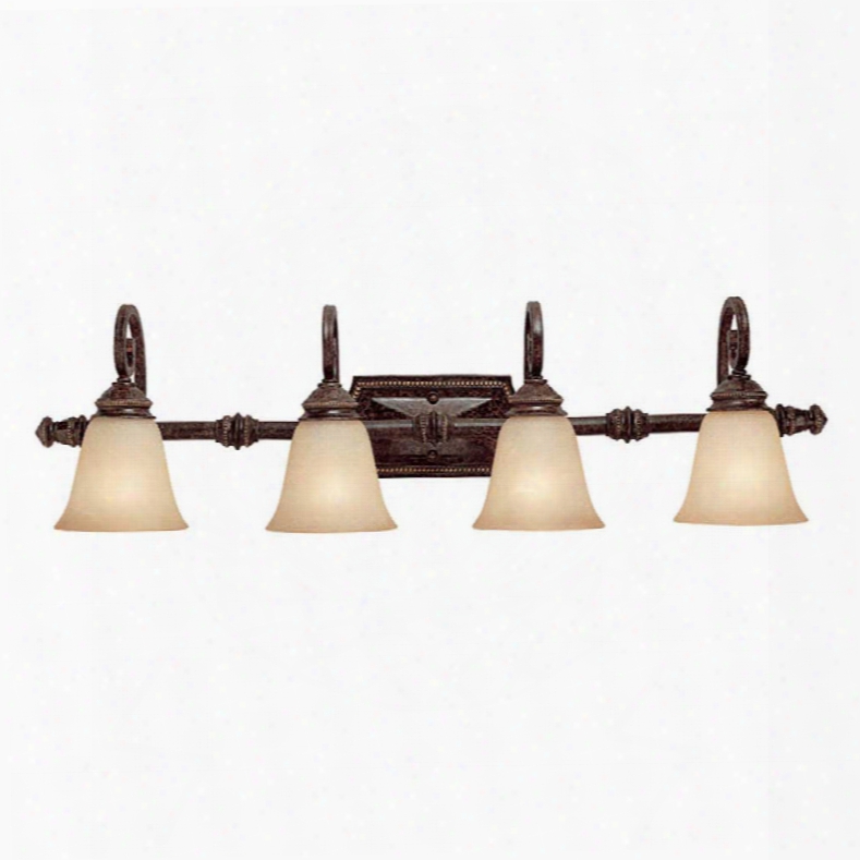 Capital Lighting Barclay 4-light Vanity Fixture In Chesterfield Brown