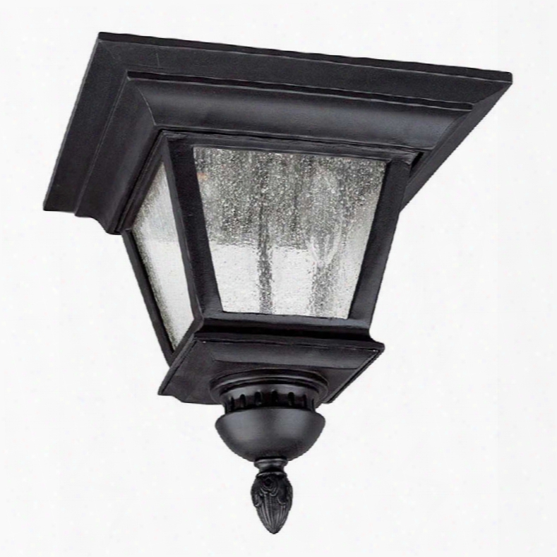 Capital Lighting Brookwood 3-light Outdoor Ceiling Fixture In Black