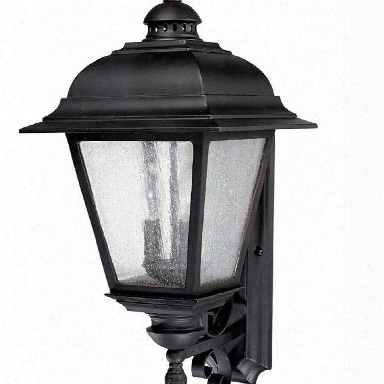 Capital Lighting Brookwood 3-light Outdoor Wall Fixture In Black