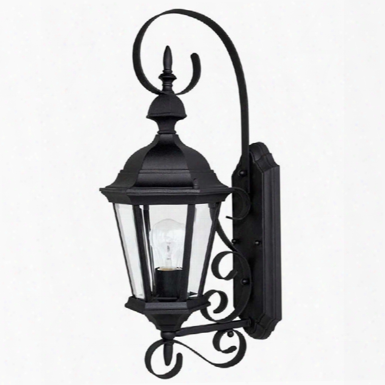 Capital Lighting Carriage House 1-lamp Outdoor Wall Lantern In Black