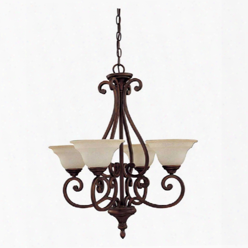 Capital Lighting Chandler 4-light Chandelier In Burnished Bronze