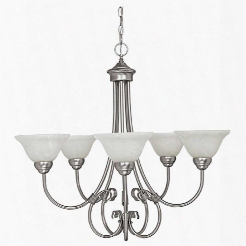 Capital Lighting Hometown 5-light Chandelier In Matte Nickel