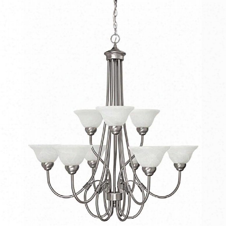 Capital Lighting Hometown 9-light Chandelier In Matte Nickel