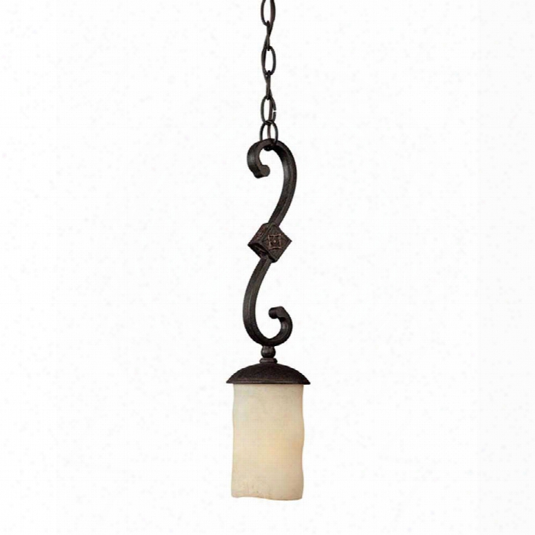 Capital Lighting Rivrr Crest 1-light Mini Pendant In Rustic Iron