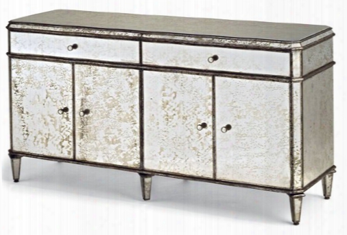 Currey & Company Antiqued Mirror Credenza