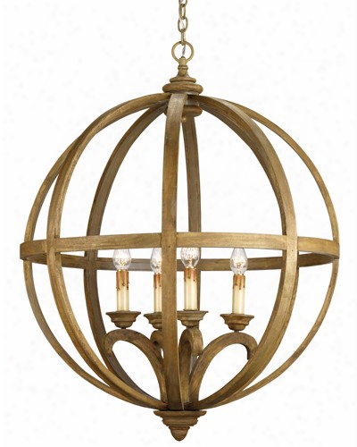 Currey & Company Axel Orb Chandelier - Large