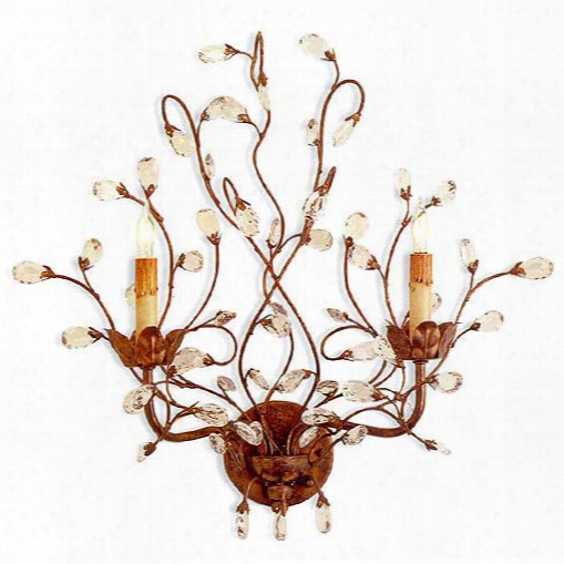 Currey & Company Crystal Bud Wall Sconce