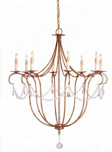 Currey & Company Crystal Lights Chandelier - Large