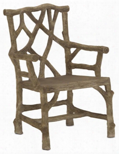 Currey & Company Woodland Arm Chair - Set Of 2