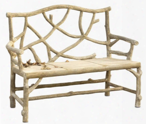 Currey & Company Woodland Bench