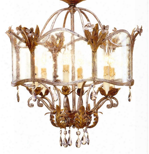 Currey & Company Zara Ceiling Mount Chandelier