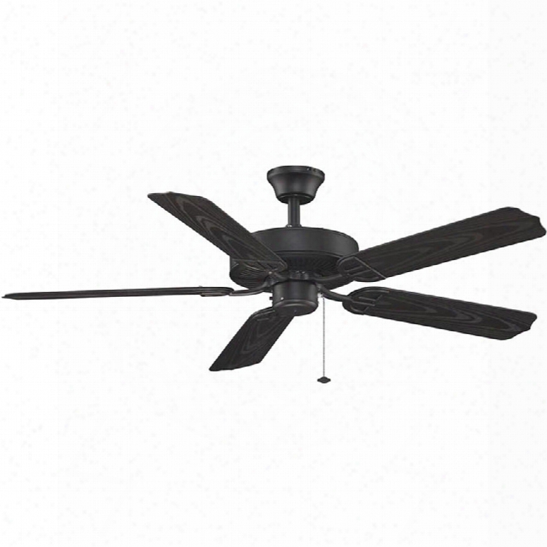 Fanimation Aire Decor 5 Blade Builder Series Fan In Black