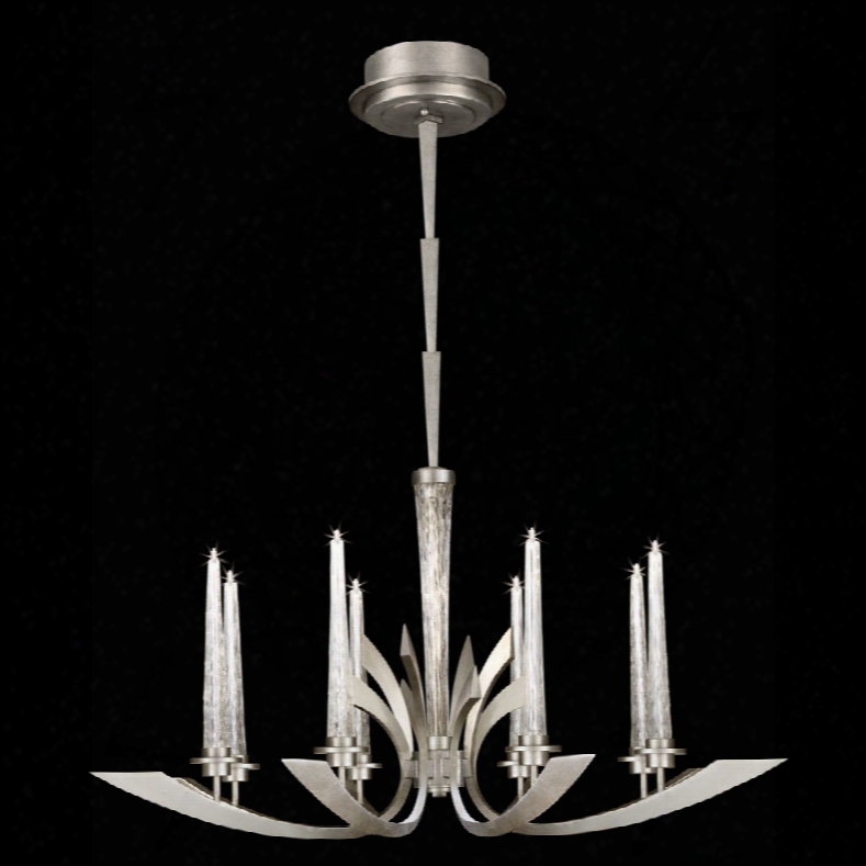 Fine Art Lamps Crescents Silver 8-light Chandelier