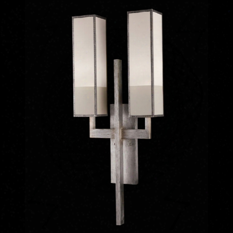 Fine Art Lamps Perspectives Silver 2-light Sconce