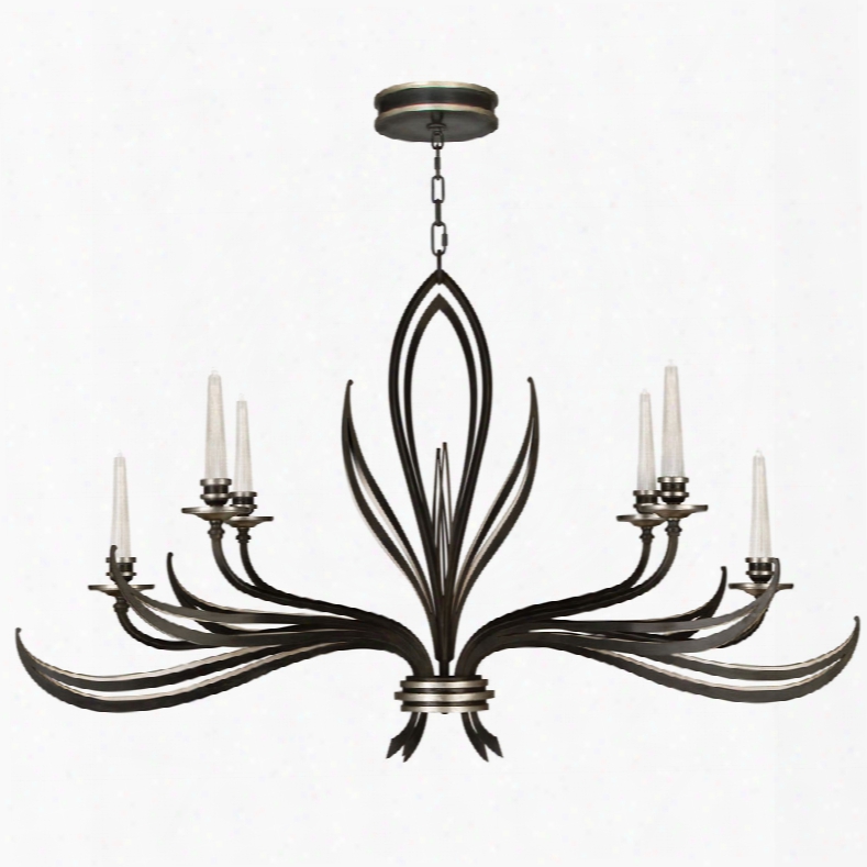 Fine Art Lamps Villandry Black 6-light Chandelier