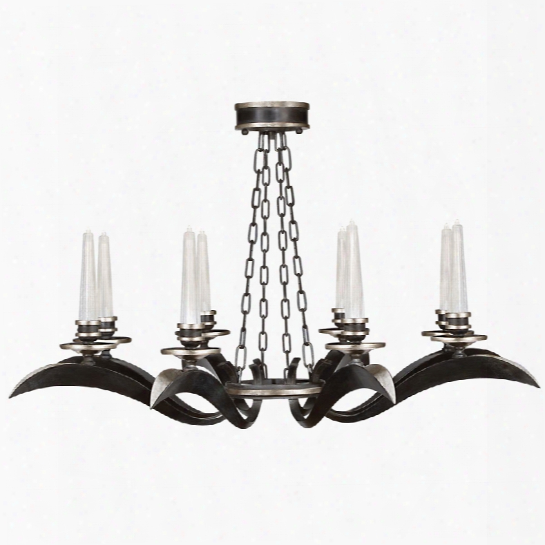 Fine Art Lamps Villandry Black 8-light Chandelier