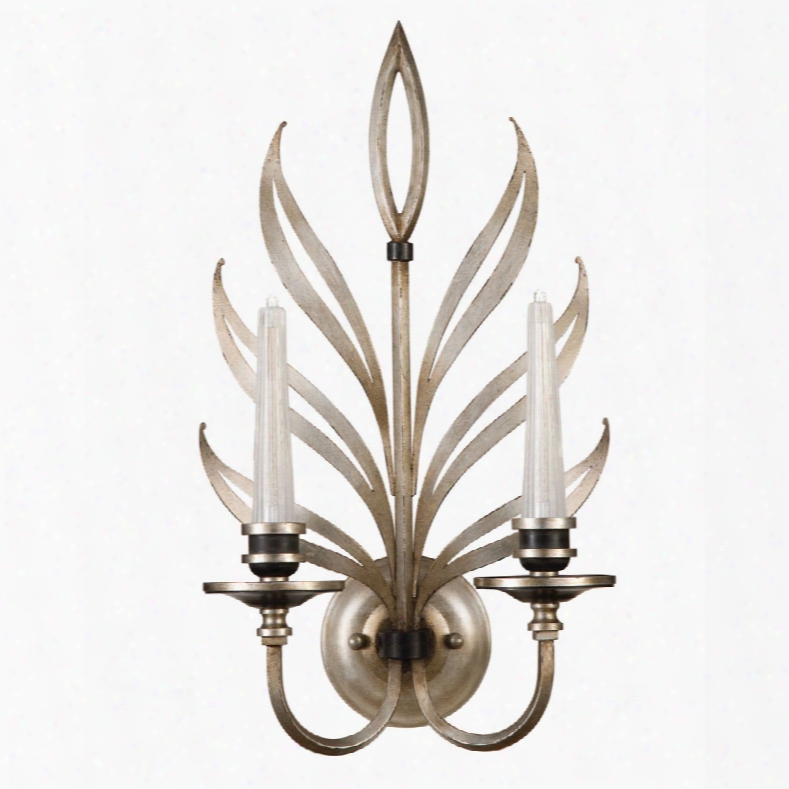 Fine Art Lamps Villandry Silver 2-light Sconce