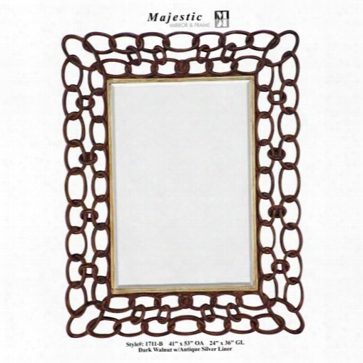 Majestic Mirrors Chain-edge Rectangular Mirror