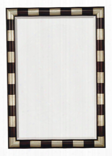 Majestic Mirrors Modern Stripes Wall Mirror