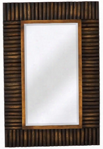 Majestic Mirrors Rectangular Wood Trimmed Wall Mirror