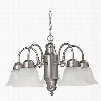 Capital Lighting 5-Light Chandelier in Matte Nickel