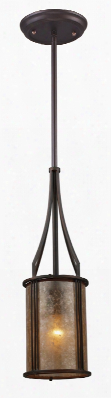 Elk Barringer 1-light Mini Pendant And Tan Mica Shade