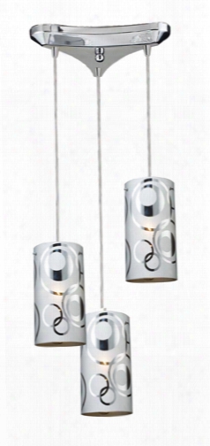 Elk Chromia 3-light Pendant In Polished Chrome