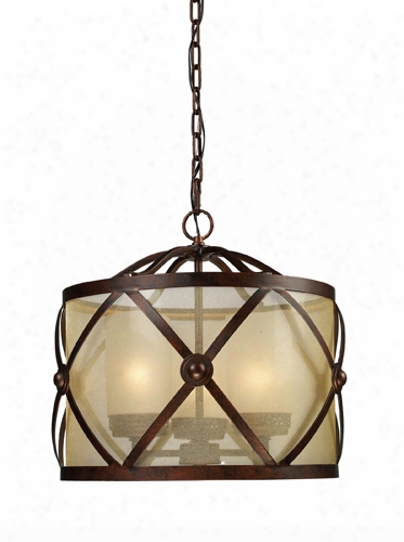 Elk Cumberland 3-light Chandelier In Classic Bronze