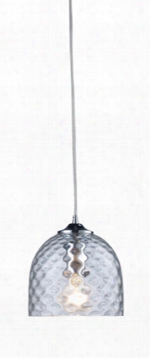 Elk Viva 1-light Clear Pendant  In Satin Nickel