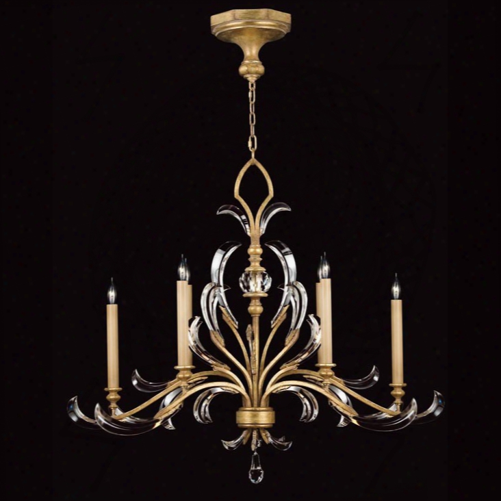 Fine Art Lamps Beveled Arcs Gold Chandelier