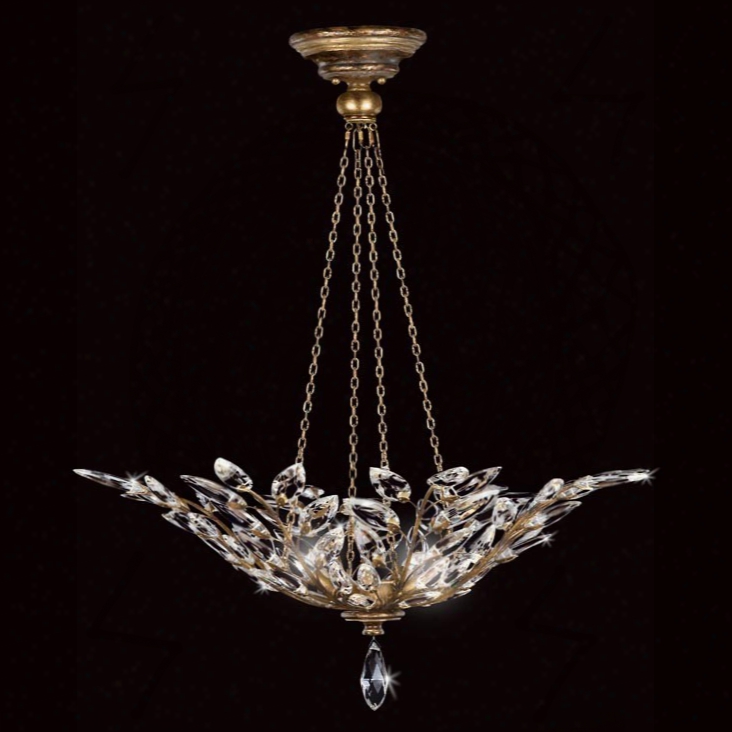 Fine Art Lamps Crystal Laurel Gold Pendant