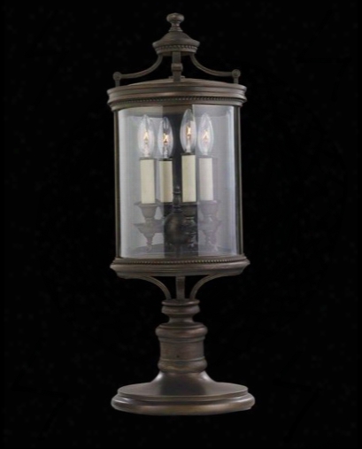 Fine Art Lamps Louvre 4-light Pier Mount Lantern