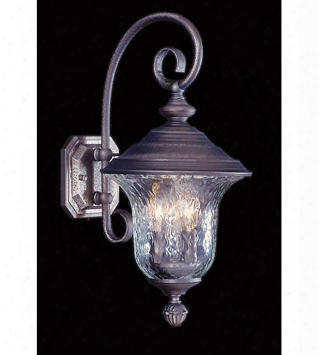 Framburg Carcassonne 3-light 8.5 Inch Exterior Wall Mount