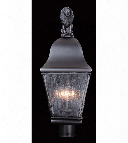 Framburg Coeur De Lion 3-light 9.5 Inch Post Mount