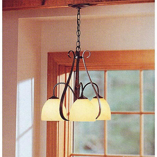 Hubbardton Forge 3-down Lights Sweeping Taper Chandelier