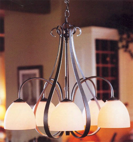 Hubbardton Forge 5-down Lights Sweeping Taper Chandelier