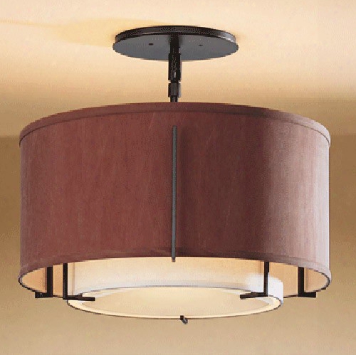 Hubbardton Forge Exos Double Shade Semi-flush-fluorescent