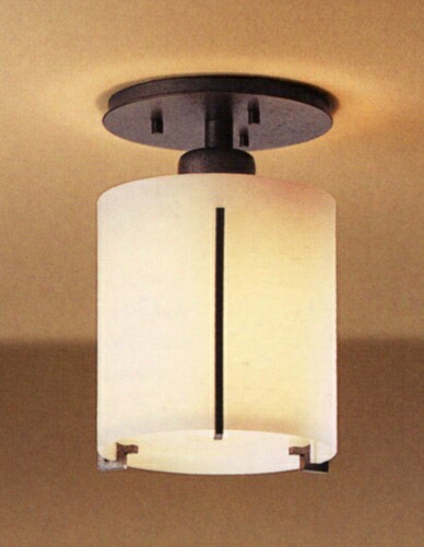 Hubbardton Forge Exos Round Small Semi-flush Light