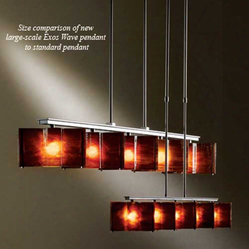 Hubbardton Forge Exos Wave 5-light Large Pendant