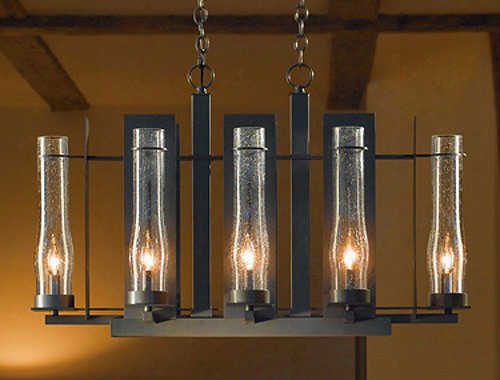 Hubbardton Forge New Town Large 8-light Chandelier