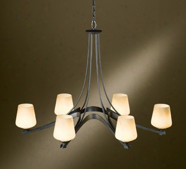 Hubbardton Forge Ribbon 6-light Chandelier