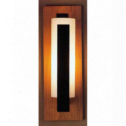 Hubbardton Forge Vertical Bar Wall Sconce With Cherry Backplate