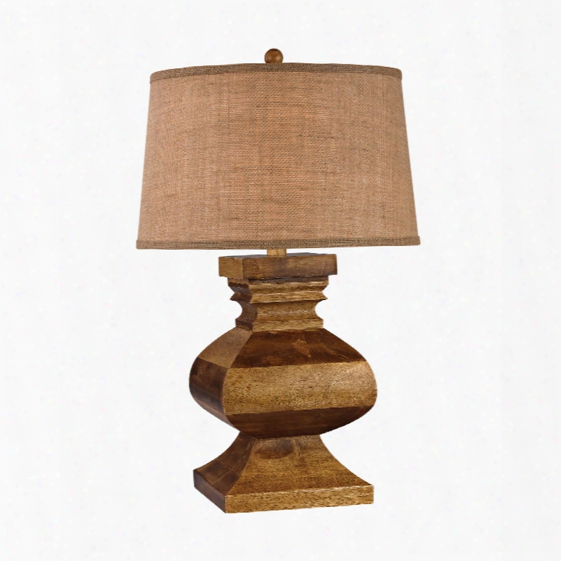 Dimond Lighting Carved Wood 1-light Table Lamp
