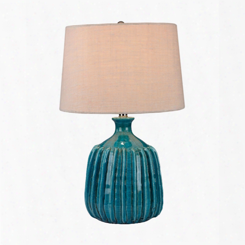 Dimond Lighting Ceramic 1-light Table Lamp In Turquoise Glaze