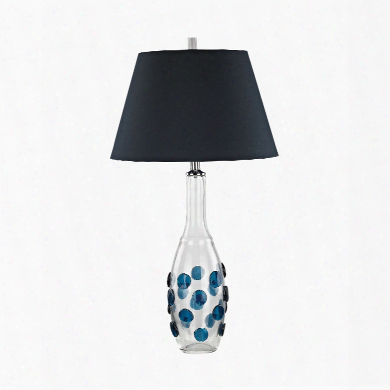 Dimond Lighting Confiserie 1-light Table Lamp In Clear And Blue