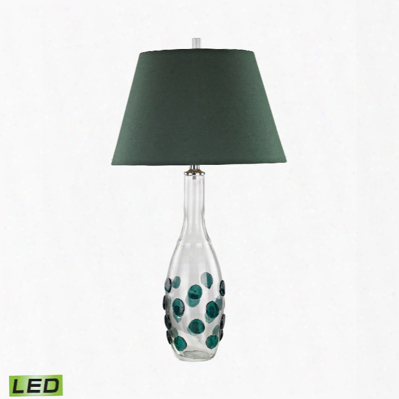 Dimond Lighting Confiserie 1-light Table Lamp In Clear And Green