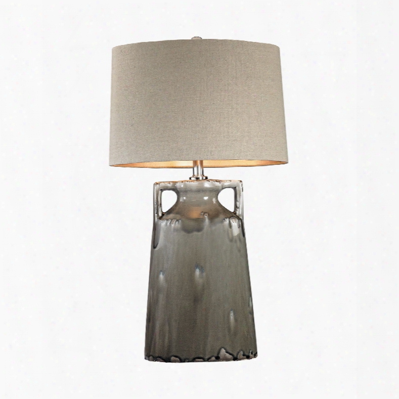 Dimond Lighting Glazed Ceramic 1-light Table Lamp In Grey Glaze