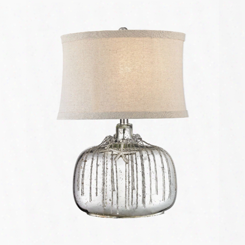 Dimond Lighting Nassau 1-light Table Lamp In Antique Silver Mercury