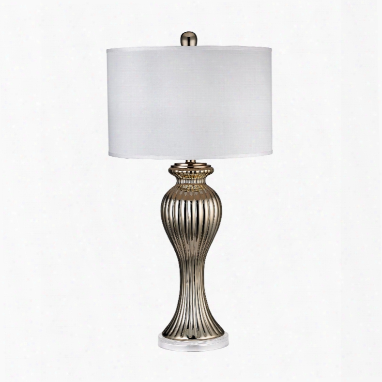 Dimond Lightin Gribbed Tulip 1-light Table Lamp In Gold